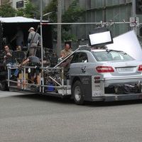 George Clooney on the set of a Mercedes Benz E300 L advert photos | Picture 78309